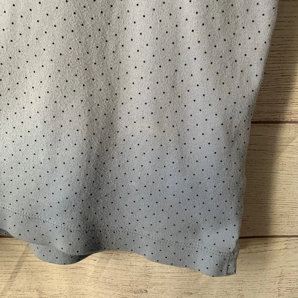 Banana Republic Men's Light Blue Polka Dot Polo Shirt Short Sleeves Size Large